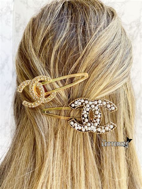 chanel replica hair accessories|faux chanel hair accessories.